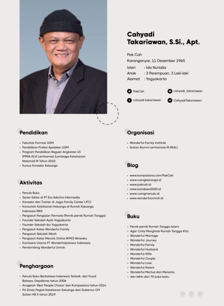 Profil Narasumber - Sebariskata.com