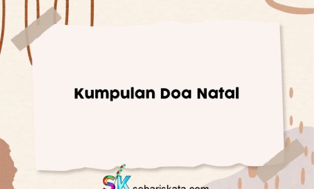 Kumpulan Doa Natal