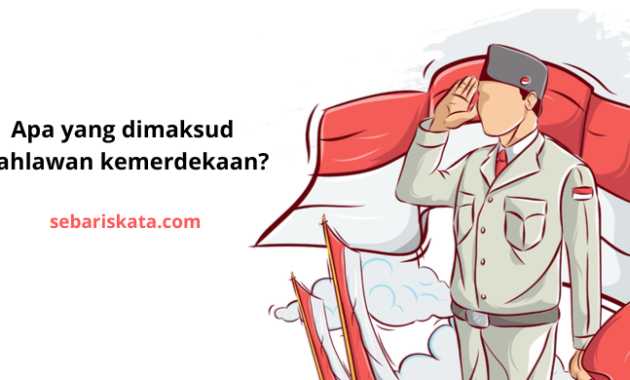 Apa yang dimaksud pahlawan kemerdekaan