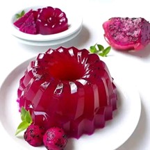 puding buah naga_alineaku