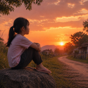Menunggu Ayah Ibu Di Ujung Senja_alineaku